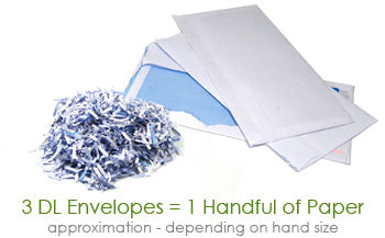 How much shredded paper